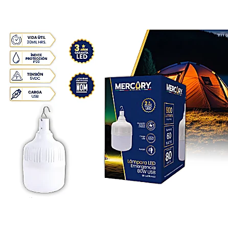 LÁMPARA LED EMERGENCIA 30W USB