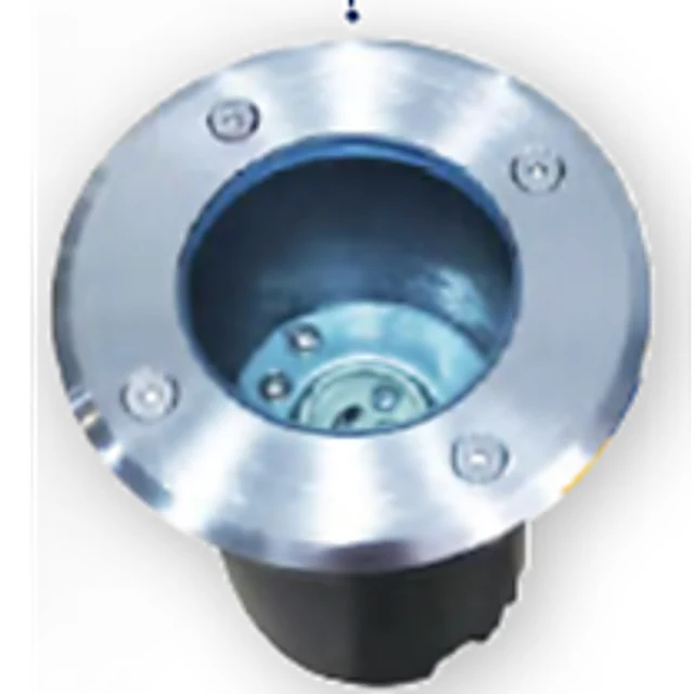 Luminario LED Empotrable para Piso Redondo Satinado – Con Sockets Intercambiables (Sin Lámpara)