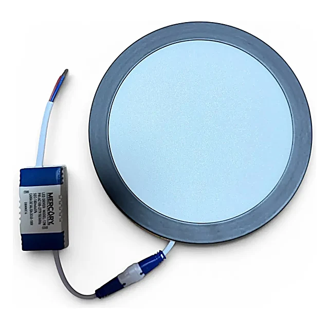 Luminario Led Negro Plafon 12w Luz Blanca