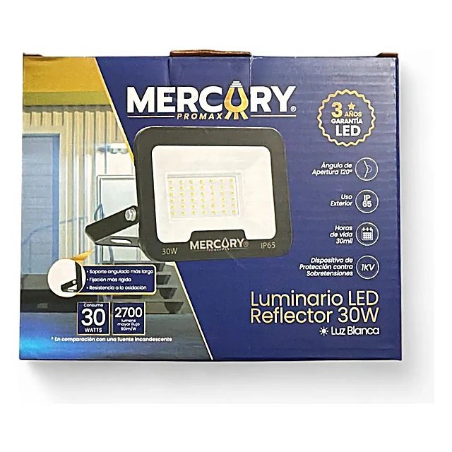 Luminario LED reflector 30w luz blanca