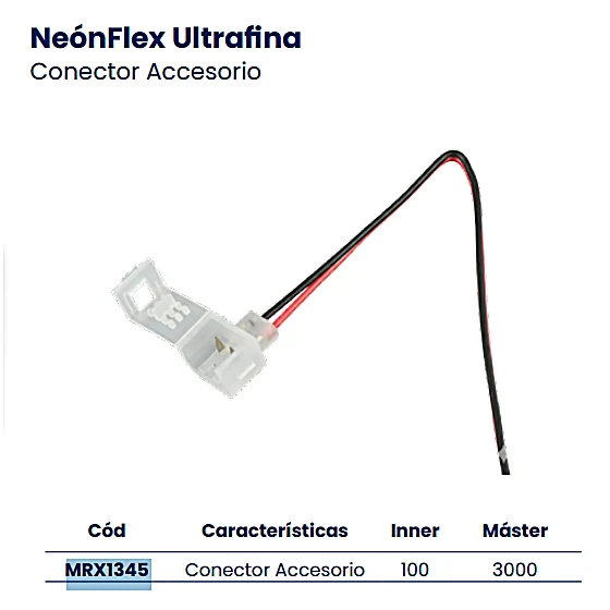 NEONFLEX ULTRA FINA CONECTOR ACCESORIO
