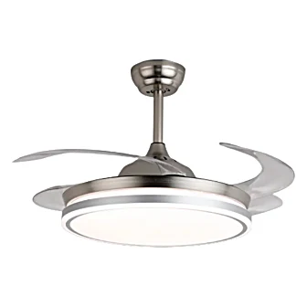 VENTILADOR SILVER 30W CON LED CCT DECORATIVO