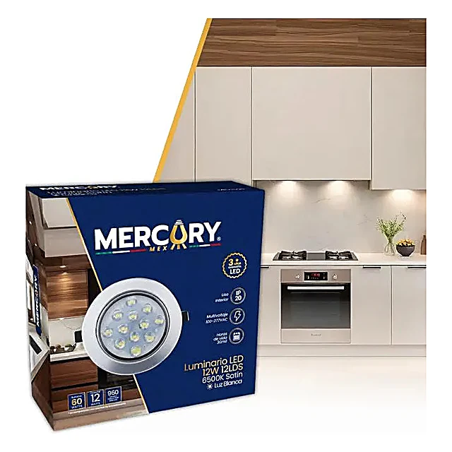 Luminario Led 12w Luz Blanca Satín